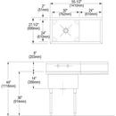 Dayton Polished Stainless Steel 14 x 19 in. Bottom Grid for 21 x 15-3/4 in. Bowl 
