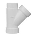 White PVC DWV Wye 