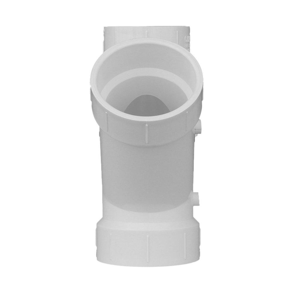 White PVC DWV Wye 