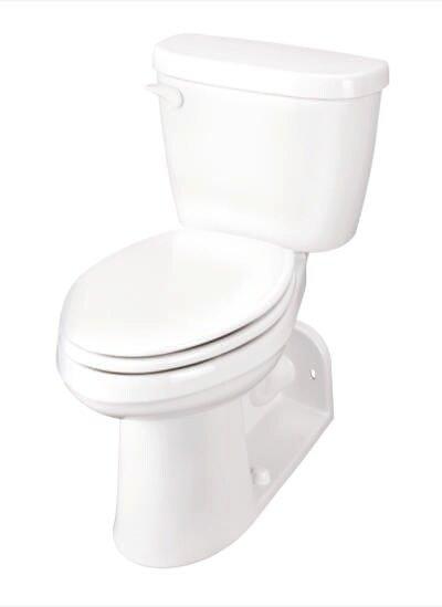 Gerber Plumbing White 1.28 gpf Elongated Floor Mount Two Piece Toilet Bowl 