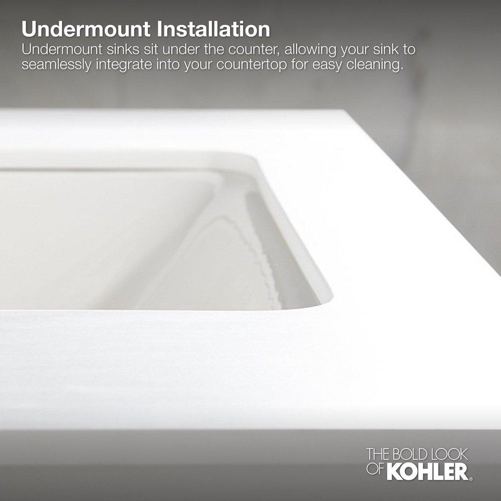 KOHLER White Drop-in Basin 