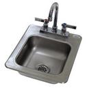 19 x 19 in. 2 Hole Stainless Steel Single Bowl Drop-in Kitchen Sink