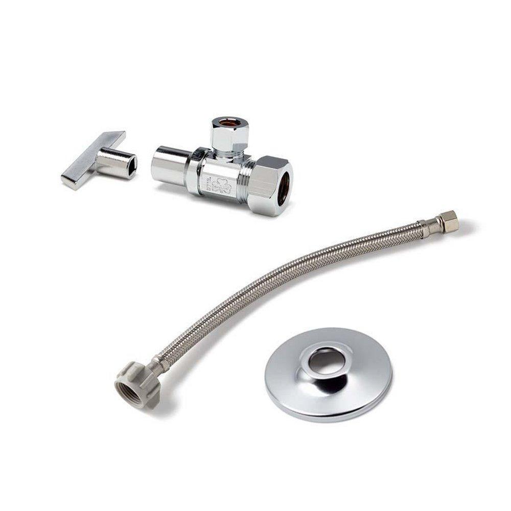 McGuire Manufacturing Chrome Plated Toilet  Supply Kit in Chrome Plated 