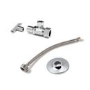 Toilet 1/2 in x 3/8 in. Supply Kit in Chrome Plated