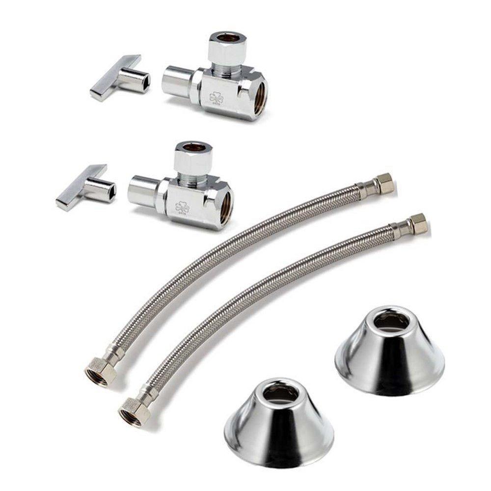 McGuire Manufacturing Chrome Plated *CVR* Lead Law Compliant SPLY FLEX LAV CP LK 1/2IPS 