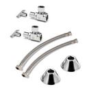 McGuire Manufacturing Chrome Plated *CVR* Lead Law Compliant SPLY FLEX LAV CP LK 1/2IPS 