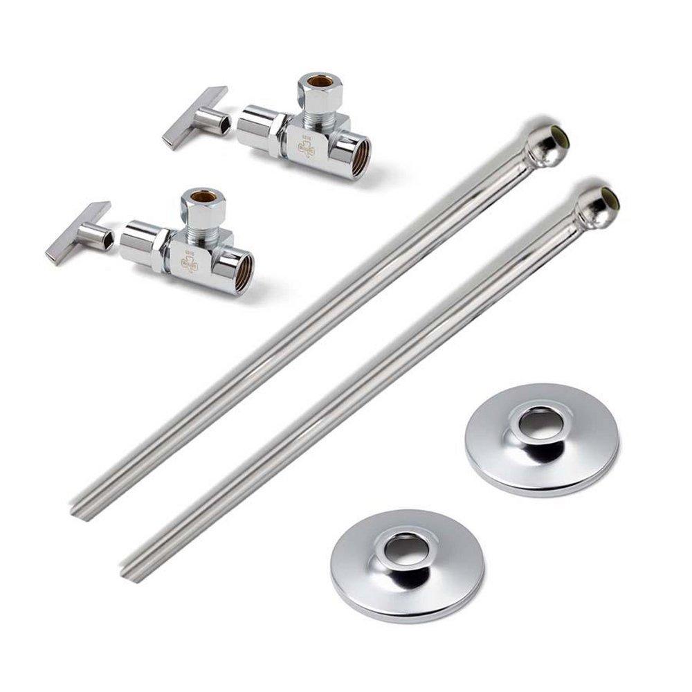 McGuire Manufacturing Chrome Plated 3/8 x 1/2 in. Heavy Lavatory Supply 