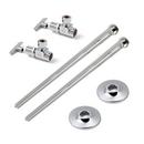 3/8 x 1/2 in. Heavy Lavatory Supply in Polished Chrome