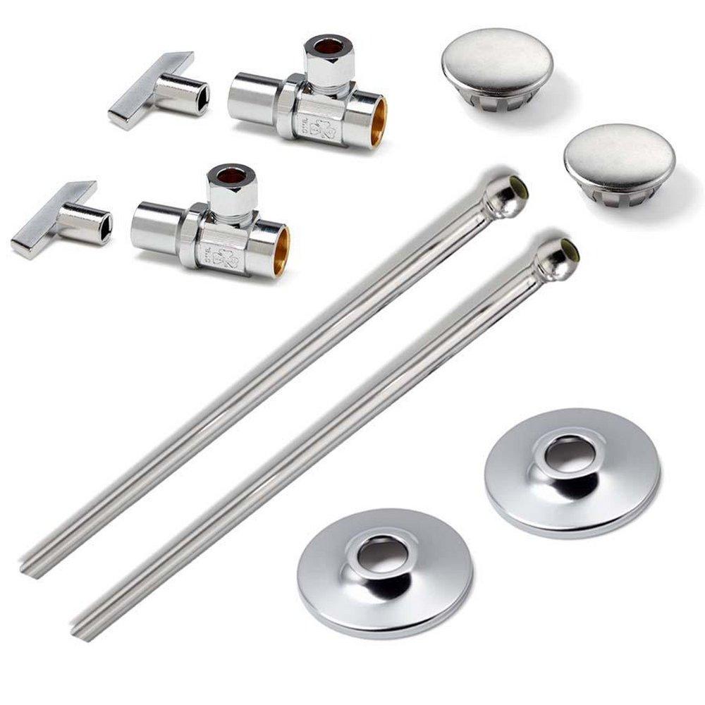 McGuire Manufacturing Chrome Plated Sweat x OD Supply Kit in Chrome Plated 