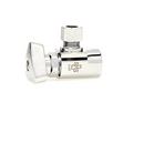 1/2 x 3/8 in. IPS x OD Tube Loose Key Angle Supply Stop Valve in Chrome Plated