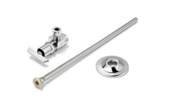 Toilet 1/2 in x 3/8 in. x 2-1/4 in. Supply Kit in Chrome Plated