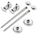 1/2 x 3/8 in. Sweat x OD Tube Loose Key Supply Stop Valve in Chrome Plated