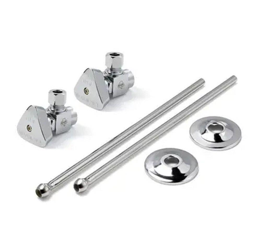 McGuire Manufacturing Chrome 2-1/8 in. Supply Kit 