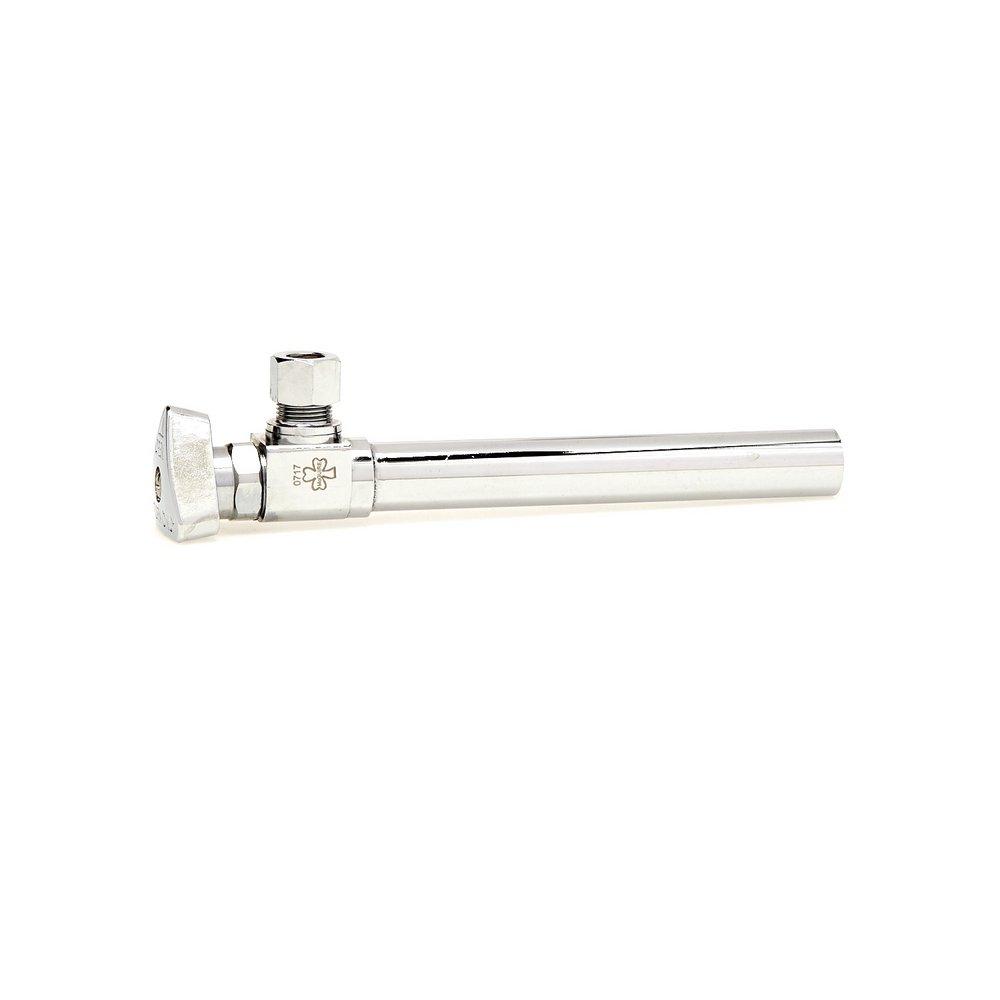 McGuire Manufacturing Chrome Plated Sweat x OD Tube Loose Key Angle Supply Stop Valve in Chrome Plated 
