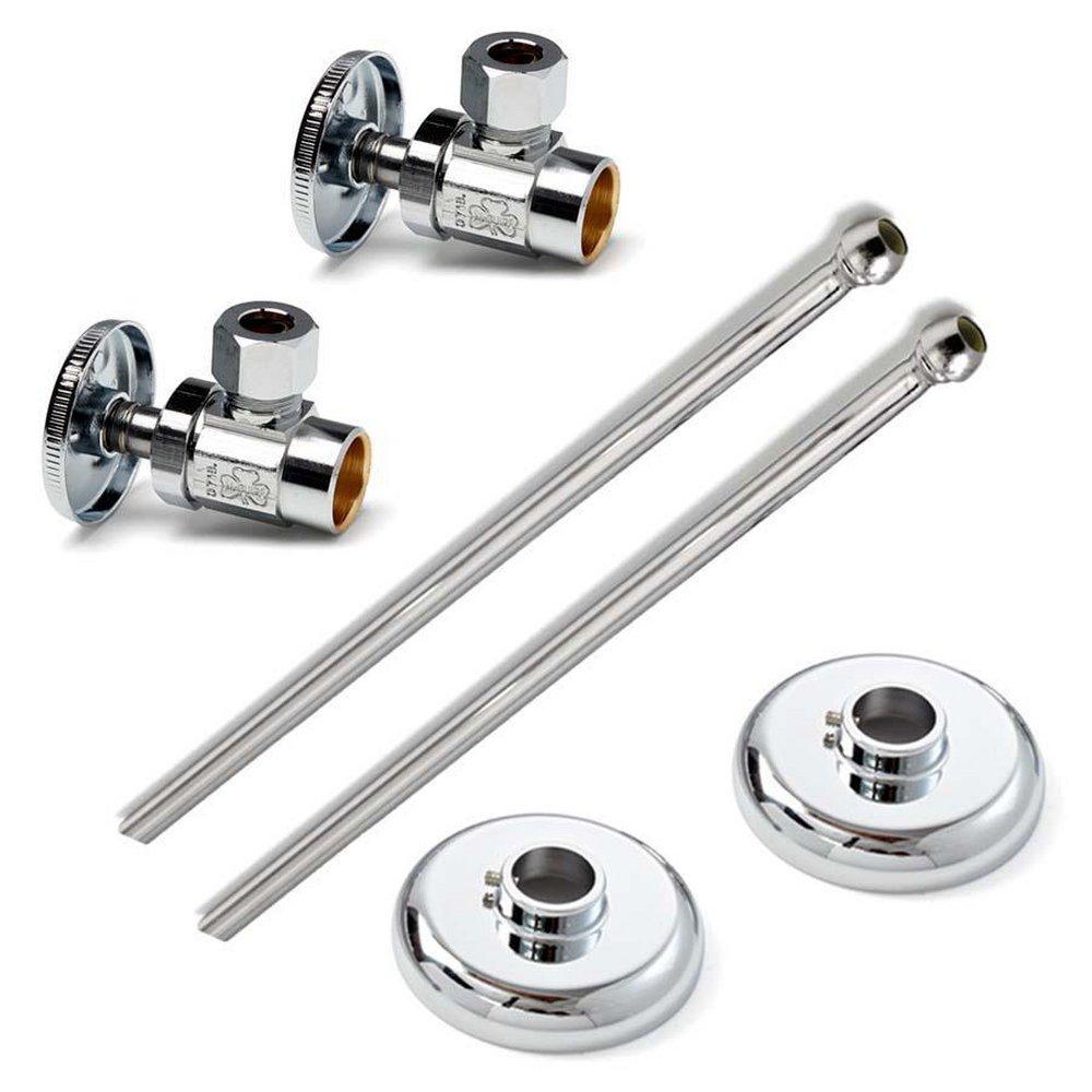 McGuire Manufacturing Chrome Plated Copper Wheel Handle Set Screw Flange 