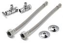 1/2 x 3/8 in. OD Compression x OD Tube Loose Key Supply Stop Valve in Chrome Plated