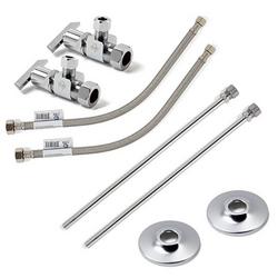 1/2 x 3/8 x 2-3/4 in. Nominal x OD Stainless Steel Heavy Duty Lavatory Supply Kit