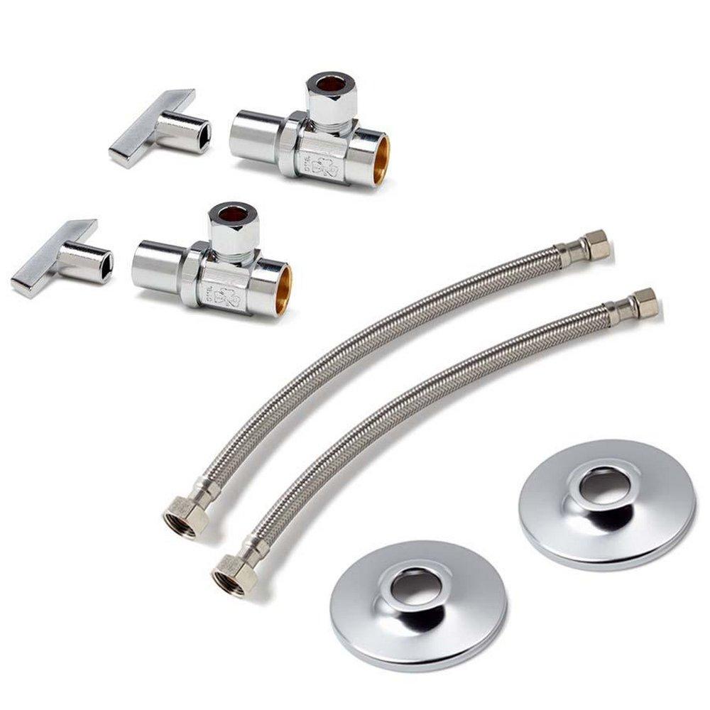 McGuire Manufacturing Chrome Plated *CVR* Lead Law Compliant SPLY FLEX LAV CP 1/2 COP S 