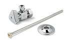 Toilet 1/2 in x 3/8 in. x 2-1/2 in. Supply Kit in Chrome Plated