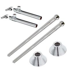 Sink 1/2 in x 3/8 in. Supply Kit in Chrome Plated