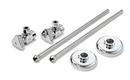 Sink 1/2 in x 3/8 in. x 2-1/2 in. Supply Kit in Chrome Plated