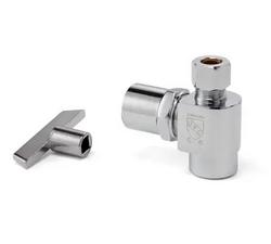 3/8 in. IPS x OD Tube Loose Key Straight Supply Stop Valve in Chrome Plated