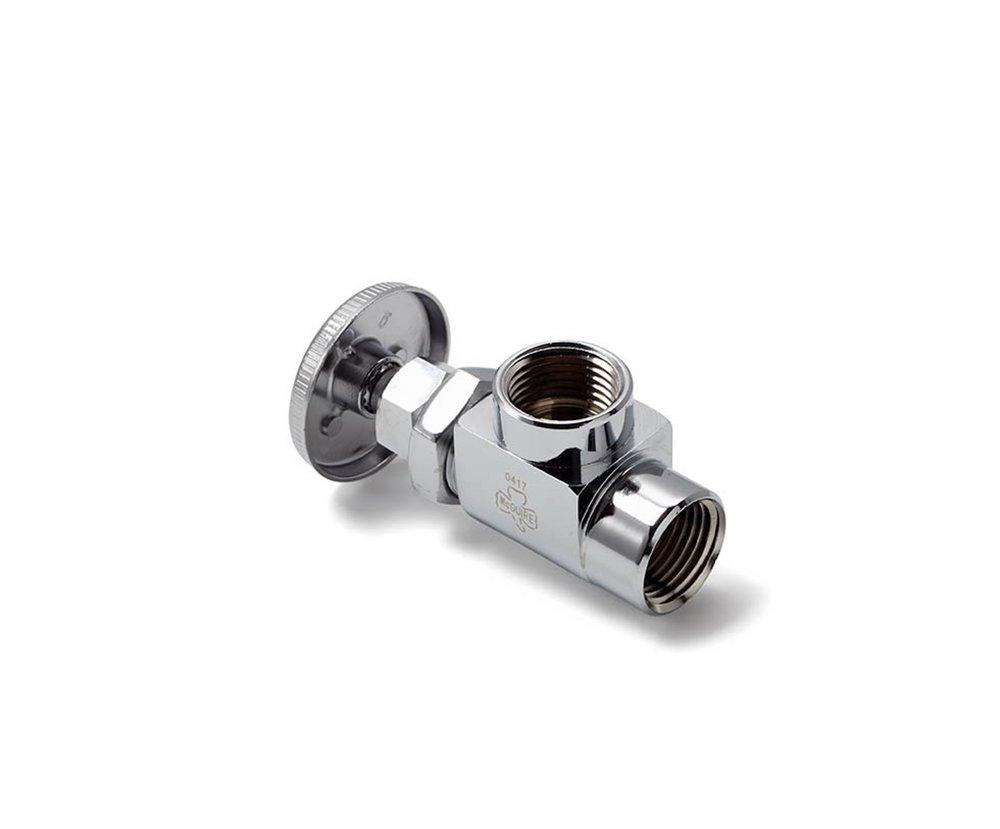 McGuire Manufacturing Chrome Plated IPS Wheel Angle Supply Stop Valve in Chrome Plated 
