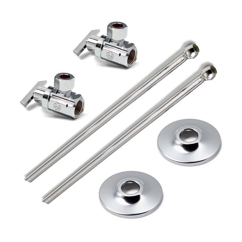 McGuire Manufacturing Chrome Plated Sink 3/8 in. Supply Kit in Chrome Plated 