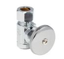 McGuire Manufacturing Chrome Compression Hand Wheel Straight Supply Stop Valve in Chrome 