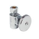 McGuire Manufacturing Chrome Plated Sweat x OD Tube Wheel Straight Supply Stop Valve in Chrome Plated 