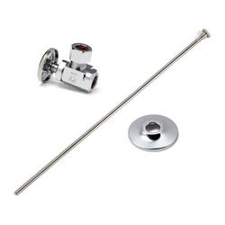 3/8 in. IPS X 1/2 in. OD Flexible Supply Kit in Chrome Plated
