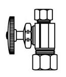 McGuire Manufacturing Chrome Plated OD Compression Wheel Straight Supply Stop Valve in Chrome Plated 
