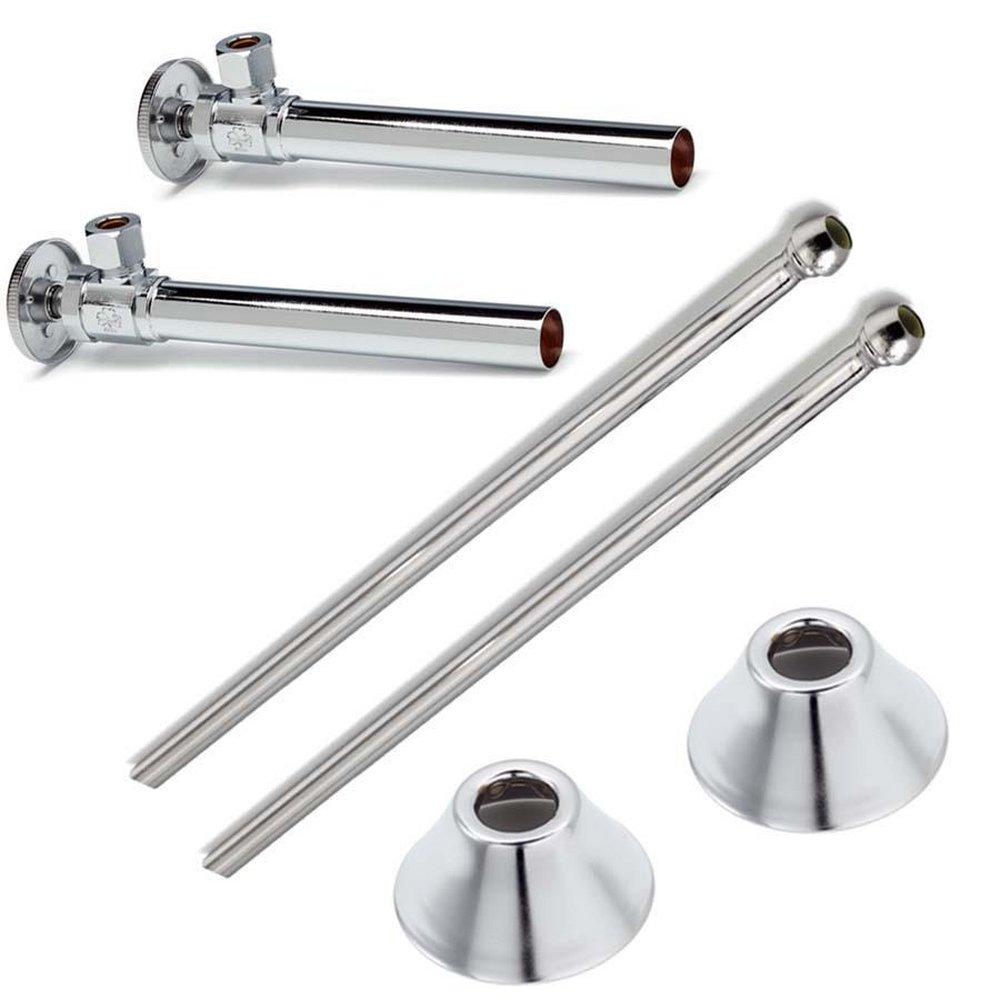 McGuire Manufacturing Chrome Plated Sink 1/2 in x 3/8 in. Supply Kit in Chrome Plated 