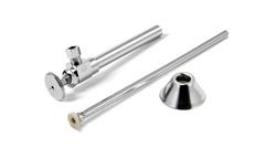 Toilet 1/2 in x 3/8 in. x 6-1/4 in. Supply Kit in Chrome Plated