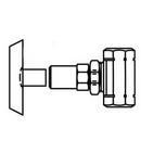 McGuire Manufacturing Chrome Loose Key Handle Straight Supply Stop Valve in Polished Chrome 