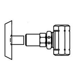 1/2 in Loose Key Handle Straight Supply Stop Valve in Polished Chrome