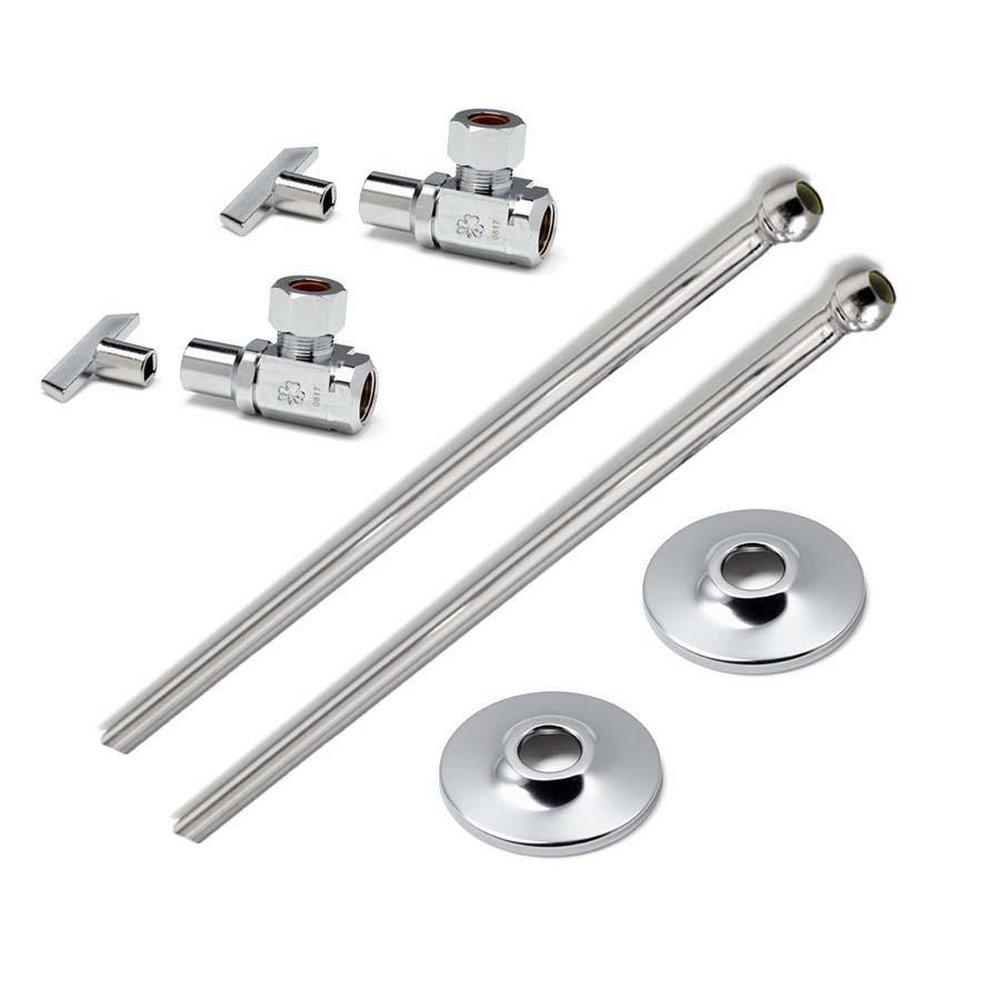 McGuire Manufacturing Chrome Plated Sink 1/2 in x 3/8 in. Supply Kit in Chrome Plated 