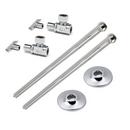 McGuire Manufacturing Chrome Plated Sink 1/2 in x 3/8 in. Supply Kit in Chrome Plated 