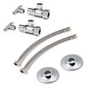 1/2 in x 3/8 in. x 12 in. Braided Stainless Sink Flexible Water Connector