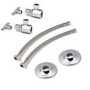 McGuire Manufacturing Chrome Plated 1/2 x 3/8 x 12 in. Lavatory Supply Riser 