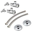 McGuire Manufacturing Chrome Plated 20 in. Loose Key Braided Riser 