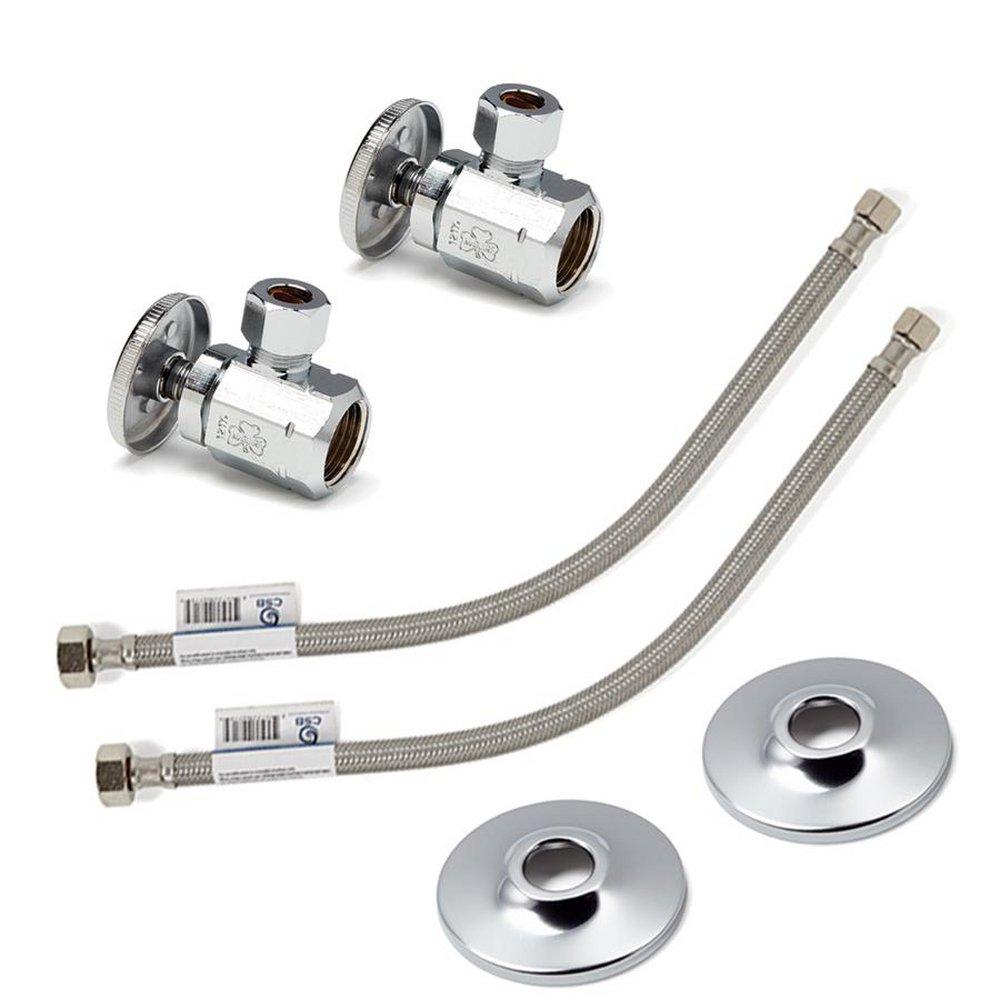 McGuire Manufacturing Chrome Plated Sink 1/2 in x 3/8 in. x 16 in. Supply Kit 