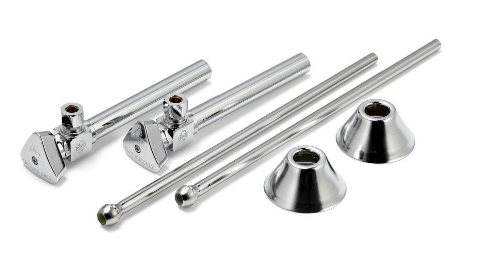 McGuire Manufacturing Chrome Plated Sink 1/2 in x 3/8 in. x 6-3/4 in. Supply Kit 