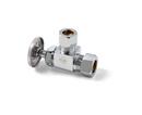 McGuire Manufacturing Chrome Plated OD Compression Hand Wheel Handle Angle Supply Stop Valve in Chrome Plated 