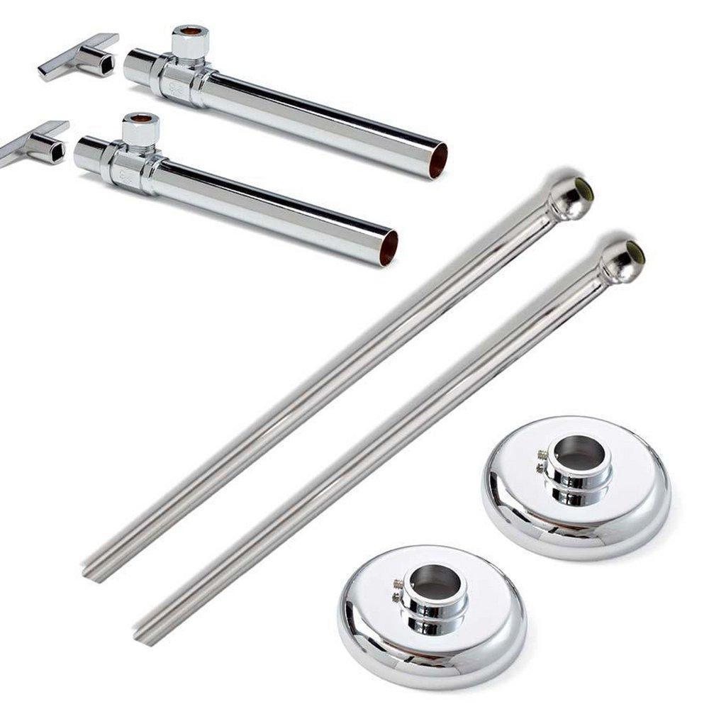 McGuire Manufacturing Chrome Plated Sink 1/2 in x 3/8 in. Supply Kit 