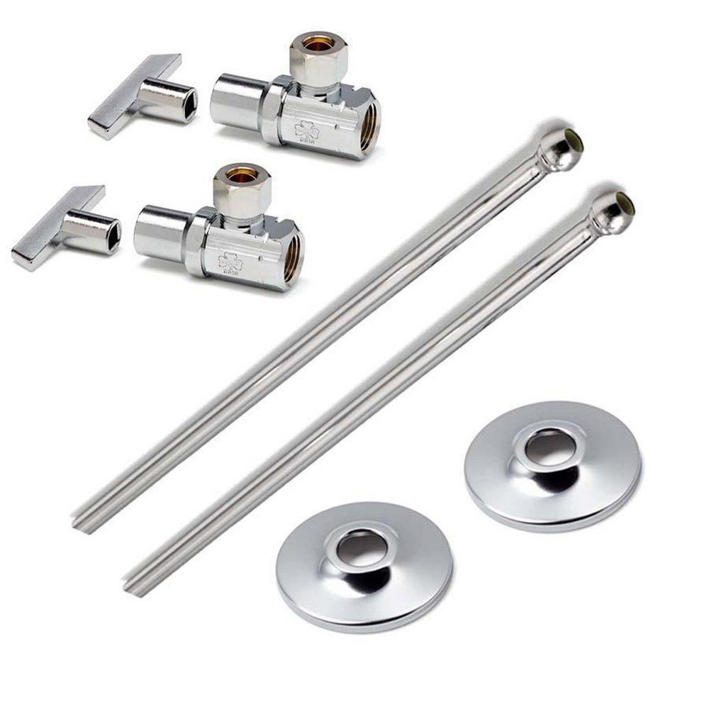 McGuire Manufacturing Chrome Plated Flexible Lavatory Supply 