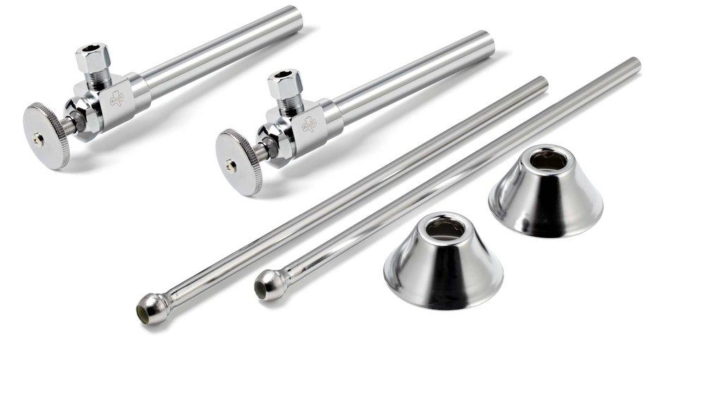 McGuire Manufacturing Chrome Plated Sink 6-1/4 in. Supply Kit in Chrome Plated 