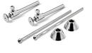 McGuire Manufacturing Chrome Plated Sink 6-1/4 in. Supply Kit in Chrome Plated 