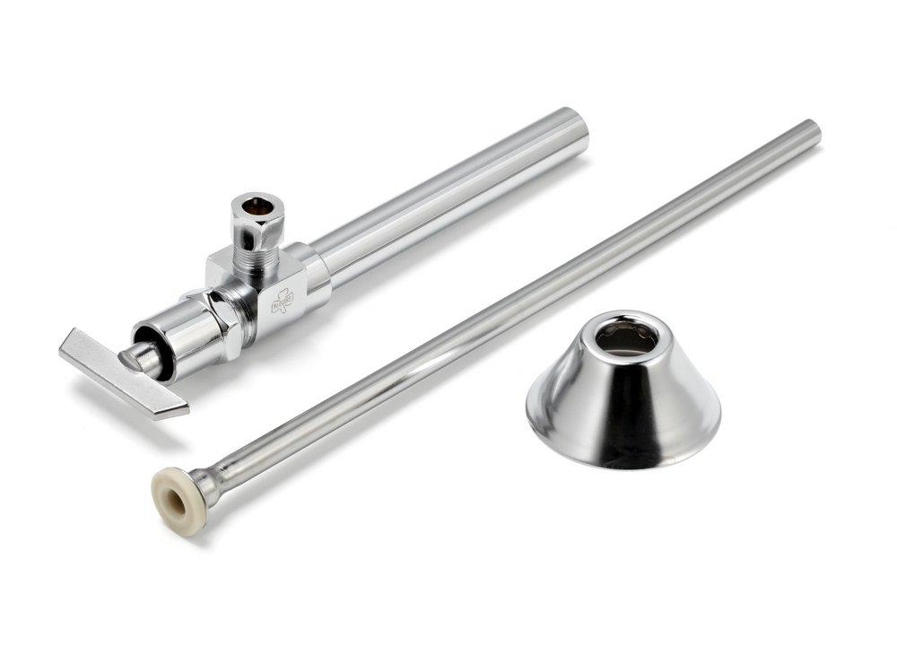 McGuire Manufacturing Chrome Plated Toilet 1/2 in x 3/8 in. Supply Kit in Chrome Plated 