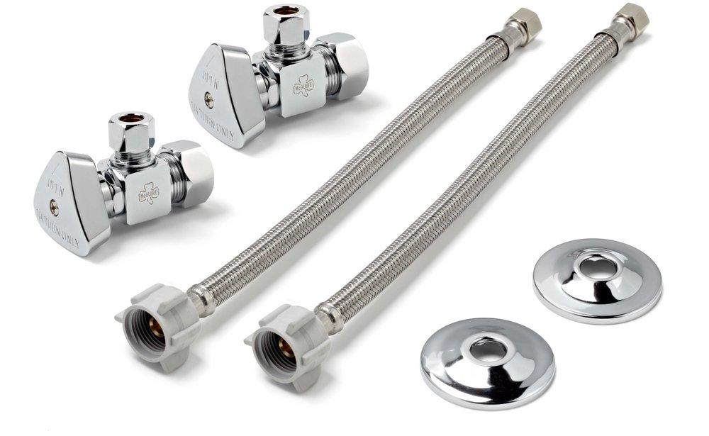 McGuire Manufacturing Chrome Plated Sink 1/2 in x 3/8 in. x 2-1/2 in. Supply Kit 